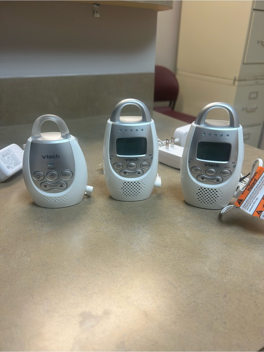 VTech White Portable Baby Monitor Units - 3 Pack